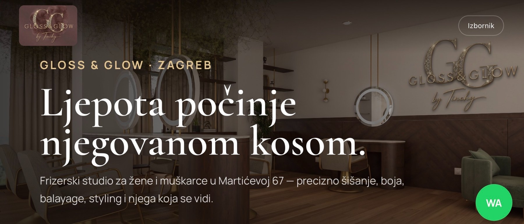 Gloss & Glow — naslovni hero